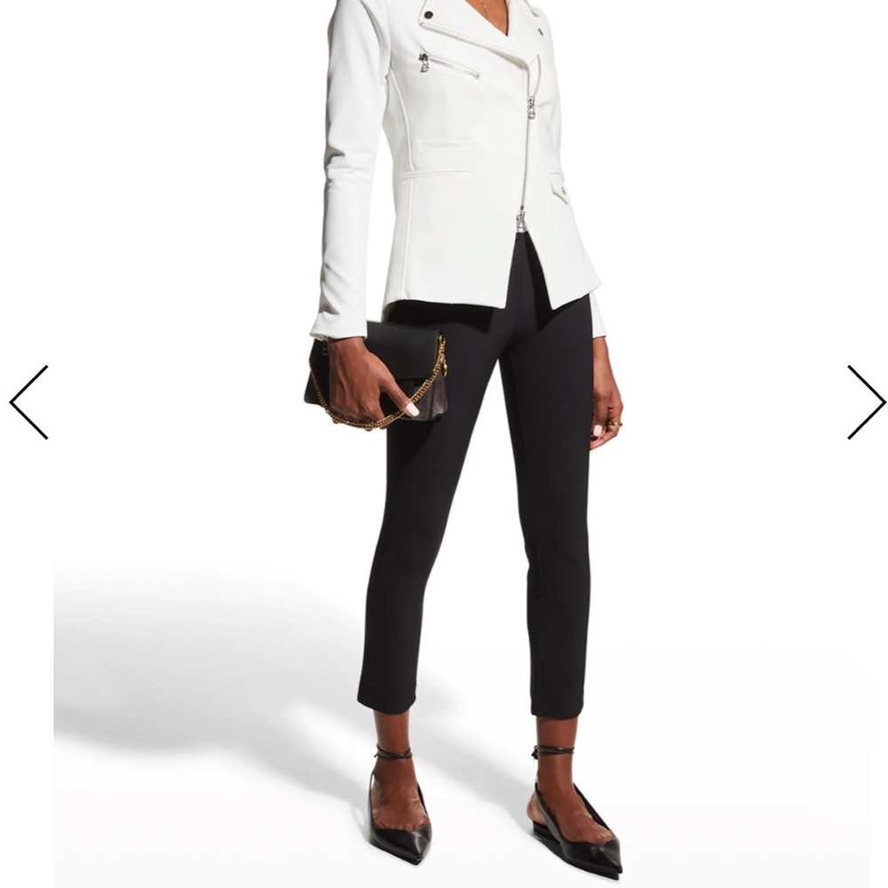 Veronica Beard Black Zip Back Scuba Pants